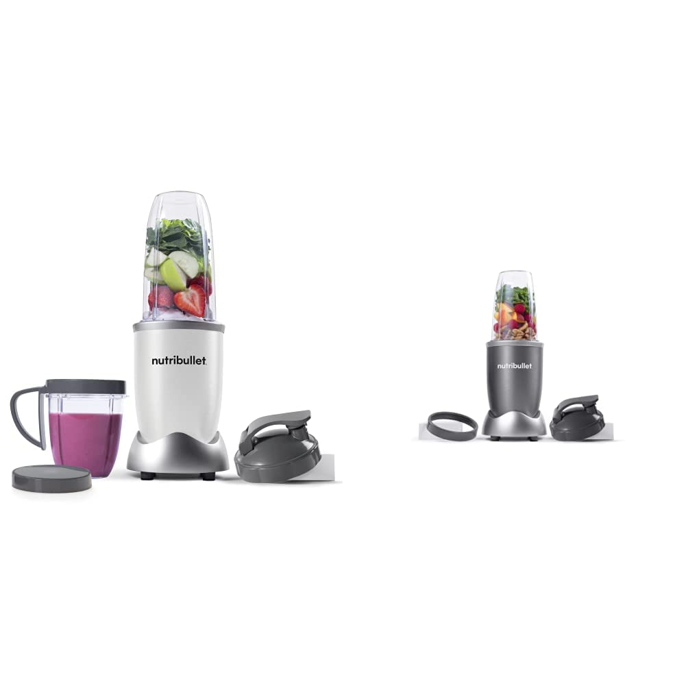 NutriBullet NB9-1301W Pro 13 Pcs White, 900W & Personal Blender for Shakes, Smoothies, Food Prep, and Frozen Blending, 24 ...