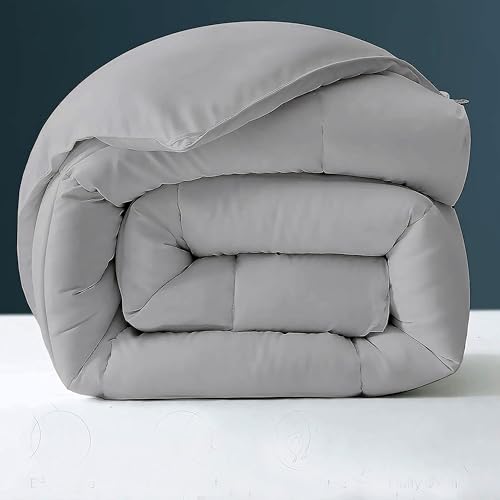 Image of Day Care - 500 GSM Hotel Quality-Down Alternative Microfiber Comforter for Heavy Winter Double Bed Comforter /Blanket /Rajai (90 inch x 100 inch Inches /228cm x 228cm) - Comforter Double Bed|Silver