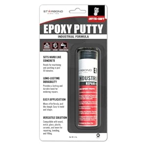 STARBOND White Epoxy Putty Stick High-Temperature Resistance Best for Woodworking, Home, Plumbing, and Industrial Repairs, 2 oz