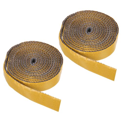 PATIKIL 木製ストーブガスケット 2個 11/16" x 1/8" x 79" フラット グラファイト ガラス繊維 自己粘着 高温耐性シールロープ ストーブ暖炉ドア用 黒