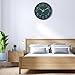 Lumuasky Wall Clock,Battery Operated Modern Analog Silent Non-Ticking Decorative Emerald Clock for School Office Classroom Bedroom Kitchen Living Room Nursery Decor (12 inch)