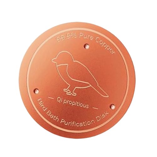 Rustproof Copper Basin Cleaner Purification Disk for Bird Baths Efficient Debris Removal and Quick Maintenances Bird Bath Purifi