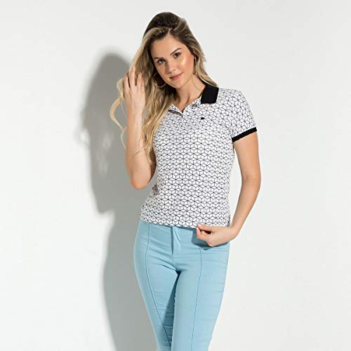 Camisa Polo Meia Malha Feminina