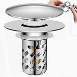 Tappo Scarico Pop-Up Universale, Tappo Lavandino Bagno Click Clack, Tappo Lavandino Bagno ...