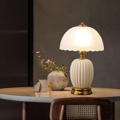 Lámpara de Mesa de Cerámica Dimmable Vintage Moderna 16 in miniatura 6