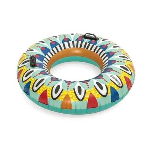 Bestway - Flotador Hinchable Gigante Fiesta Con Asas - Ø 107 Cm
