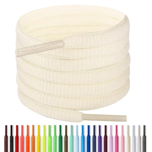 Image of Handshop 1 /4 inch Oval Athletic Shoelaces 24 inch-72 inch in 22 Colors Half Round Shoe Laces