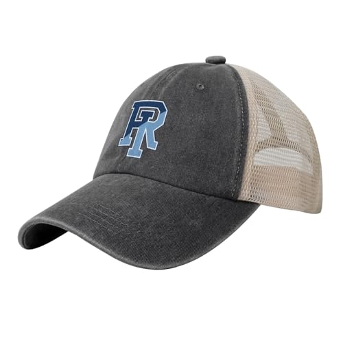 Uri University of Rhode Island Rams Baseball Cap Sport Vintage Washed Mesh Baseball Cap Black