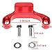 Brass Solid Shifter Bushing and Manual Shifter Stop Replacement for Subaru WRX 5 2015 Complete Combo Kit (bushing+stop) (Red)