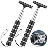 Lorzot 2 Pcs Side Mirror Squeegee, Retractable Car Mirror Squeegee, Portable Car Mirror Wiper, Car Cleaning Tool for Rainy Foggy Weather,Universal Car Accessories