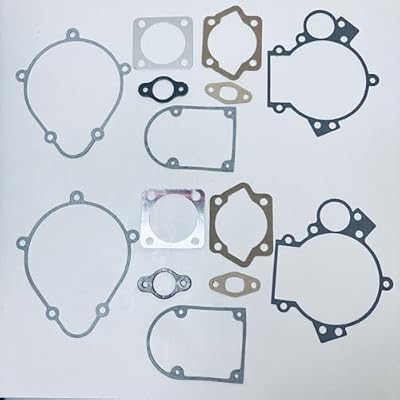 2 Sets 2 Stroke LD100/YD100 Motor Gasket Kit, Complete Engine Gasket Kit for Gas Motorized Bike