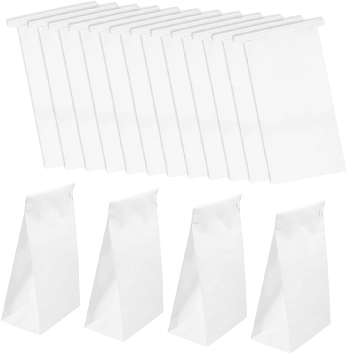 CHILDWEET 100pcs Travel Barf Bag Paper Vomit Bag Emesis s Blue Trash s Car Trash s Medical Emesis Puke s Kraft Coated Paper Back Strip White Pregnant Woman Simple