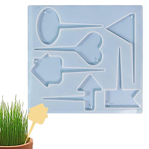 Molde de Etiquetas de jardín, Molde de Silicona para Etiquetas Decorativas de jardín, moldes de Silicona para Plantas en Maceta, Etiquetas de jardín, Etiquetas de jardín de Silicona