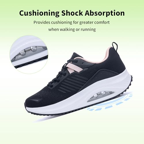 Image of RomenSi Womens Arch Support Walking Shoes Orthotic Fashion Sneakers Tennis Shoes for Plantar Fasciitis Pain Relief US 5.5-11