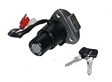 2 Schlüssel Zündschloss, Schlossset 4 Polig (2 Stecker) für Yamaha XV Virago