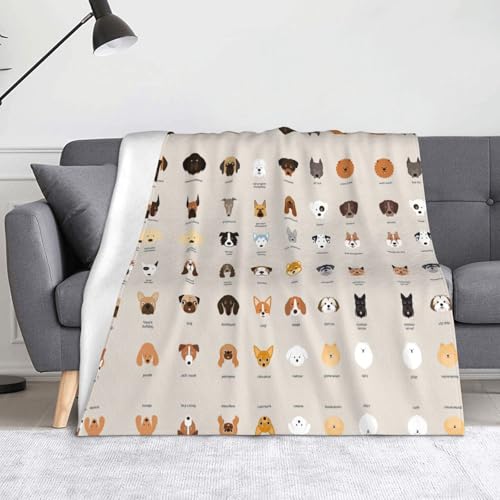 Couverture respirante chien en peluche douce plaid flanelle lavable - 2