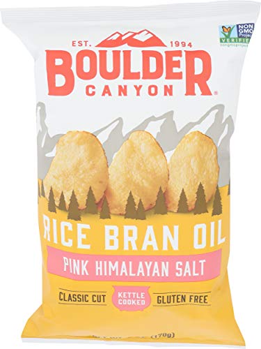 Image of Boulder Canyon, Chips Potato Kettle Himalayan Pink Salt Rice Bran Oil, 6 Ounce