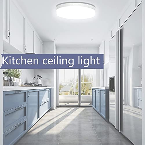 Ouyulong LED Flush Mount Ceiling Light 36W 3240LM 6500K 9 Inch Round Non-dimmable Ceiling Light Fixture for Kitchen, Bedroom, Living Room, Hallway, Utility Laundry Closet Room and Office Cool White - Image 5