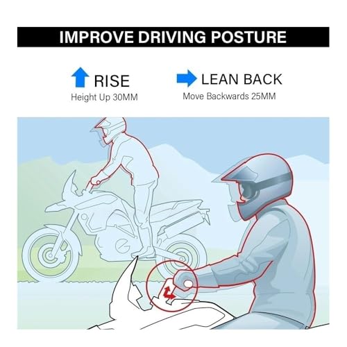 Almohadilla de elevación manillar moto DSX 900 para evitar dolor de espalda 3