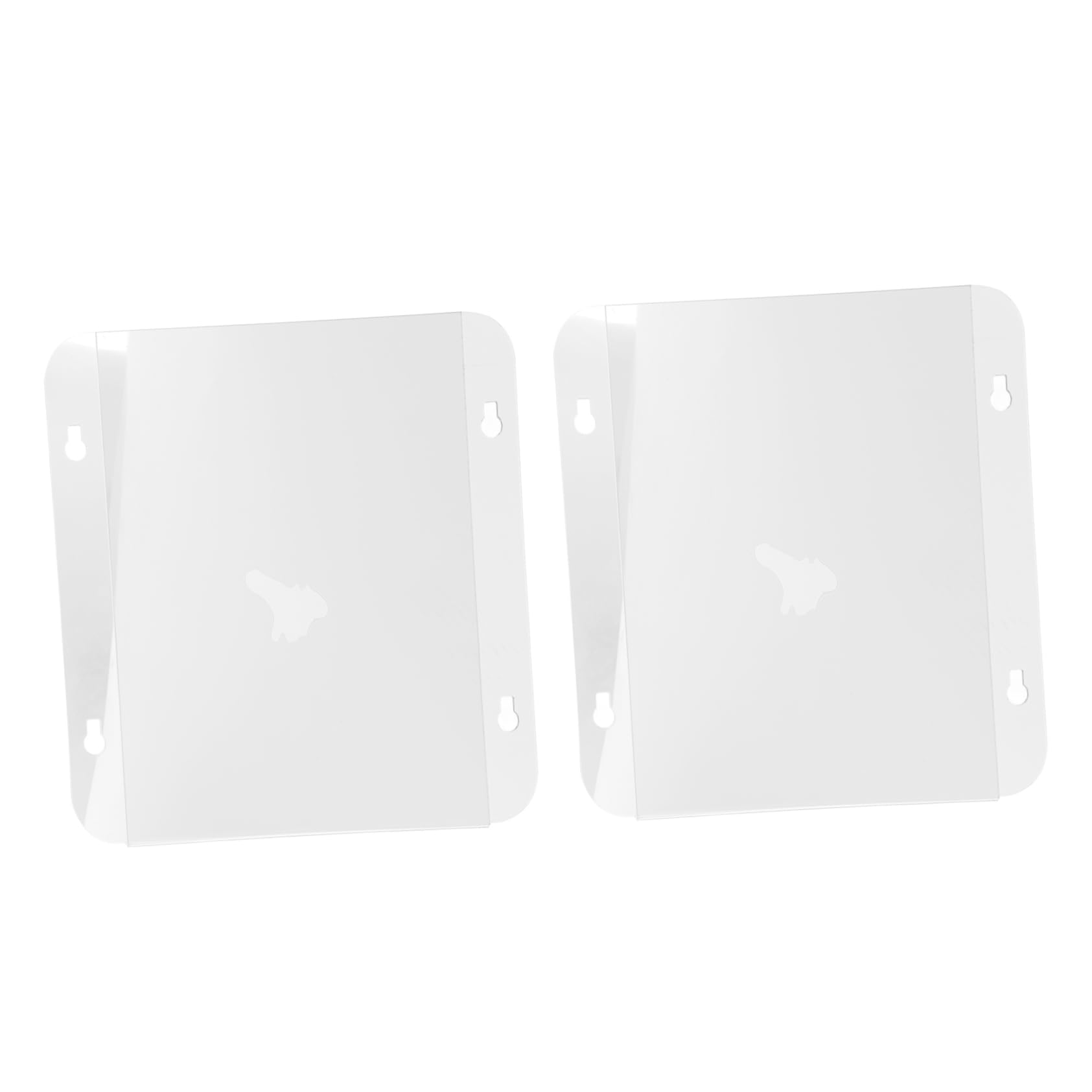 2 Stück Acryl Schildhalter 8,5x11 Zoll mit Robusten Saugnäpfen Transparent Werkzeuglos Montierbar für Fenster Glastüren Ladenschild und Posterhalter für Büro Geschäft Café