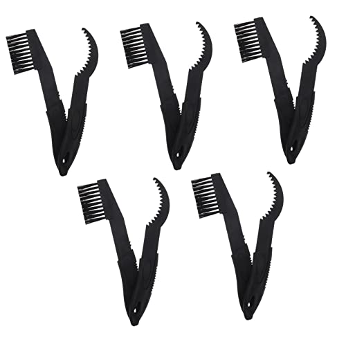 KICHOUSE Nylon Bike Chain Cleaning Brush Set 5 Pieces Bike Crankset Cleaner Compact and Lightweight for Cleaning