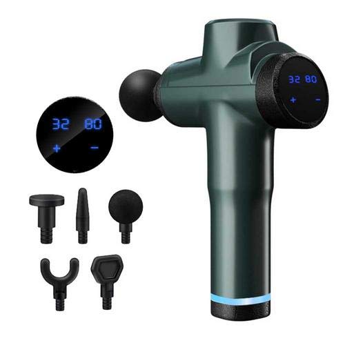 presentimer Muskelmassagepistole, Percussion-Massagepistole Leise elektrische Muskelmassagepistole mit 5 Köpfen Deep Tissue Vibration Massagegerät für Nacken-Hinterbein