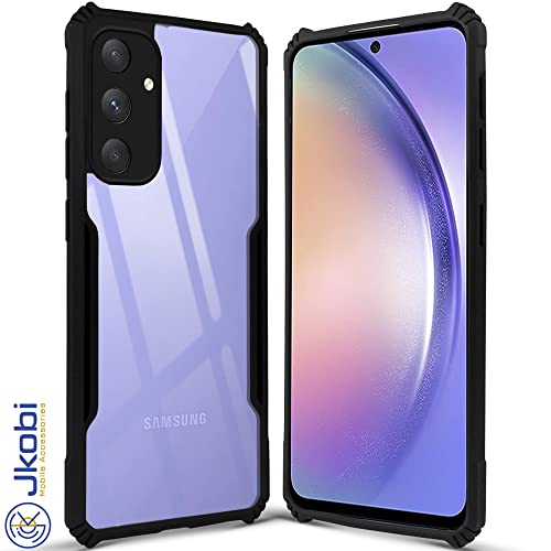 Image of Jkobi Back Cover Case for Samsung Galaxy A34 5G (Shockproof with Polycarbonate Clear Panel | Professional Black)