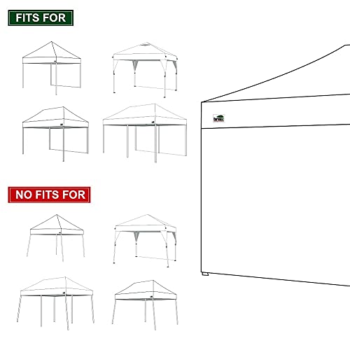 Image of Eurmax USA 10x15 Pop Up Canopy SunWall-UV Protection for Tents,Blocks Sunlight&Wind,Water Resistant Side Wall Only,Easy Hook & Loop Installation,Fit for 15FT Straight Leg Shelters&Gazebo,Blue