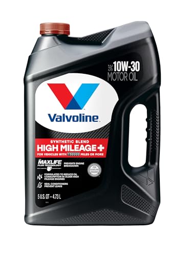 Image of Valvoline High Mileage 150K with Maxlife Plus Technology Motor Oil SAE 10W-30 5 QT, Case of 3