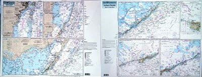 Inshore Keys, Miami to Marathon, FL - Laminated Nautical Navigation & Fishing Chart by Captain Segull's Nautical Sportfishing Charts | Chart # KEY121