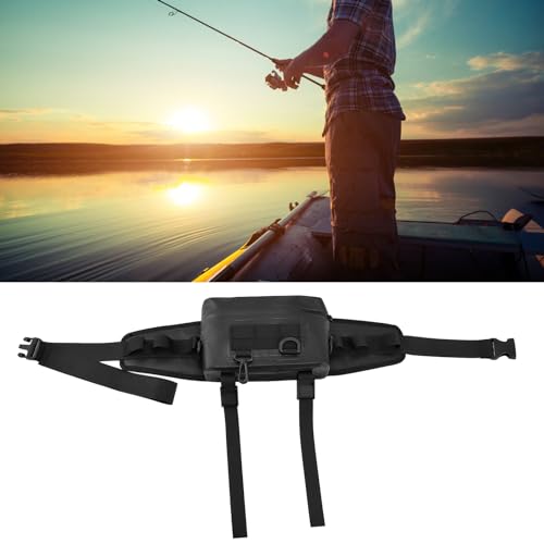 Pochete de Pesca Multifuncional, Cordão Ajustável, PVC à Prova D'água, Suporte para Vara, Leve e Du
