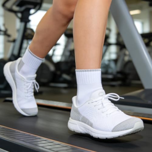 Image of YUEDGE Women's Athletic Quarter Ankle Socks, Anti-Blister Running Socks