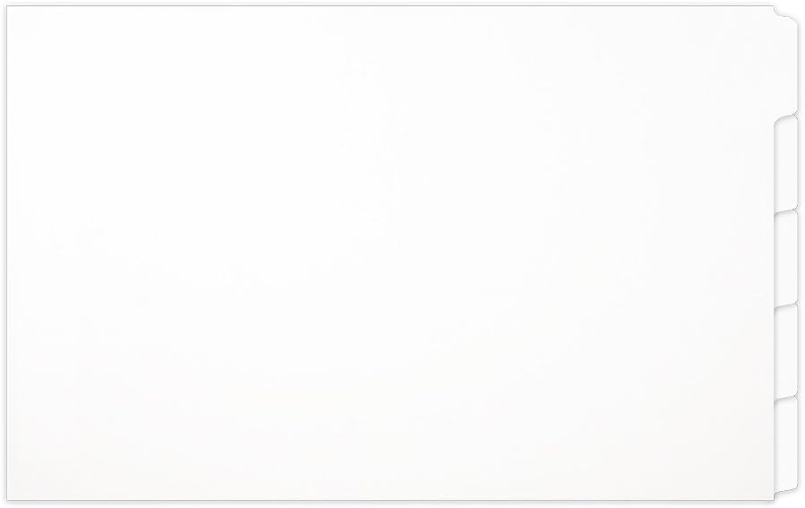 Ruby Paulina 11x17インデックスタブディバイダ、5タブ、1セット（穴なし）（591806）