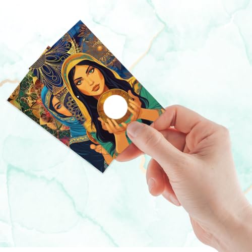 Image of PLIGREAT 120 Pack Divination Style Scratch Off Cards Fortune Teller DIY Make Your Own Scratch Cards with Stickers Scratch to Win Cards DIY Coupon Cards for Small Business Promotion Party Supplies