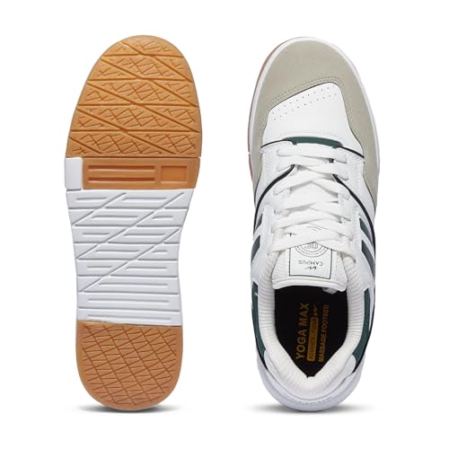 Campus Men Revolt Sneakers White Navy OFF WHT/GRN - Image 6