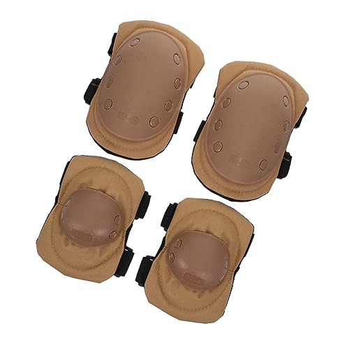 Gogogmee 4Pcs Versatile Elbow Pads Cycling Knee Guards Durable Protective Gear for Outdoor Activities for Skating Biking and More Comfortable Lightweight Design