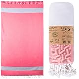 MyStilo® Strandtuch Saunahandtuch XXL - Dickes, Weiches Badetuch 100x200cm, Schnelltrocknend -...