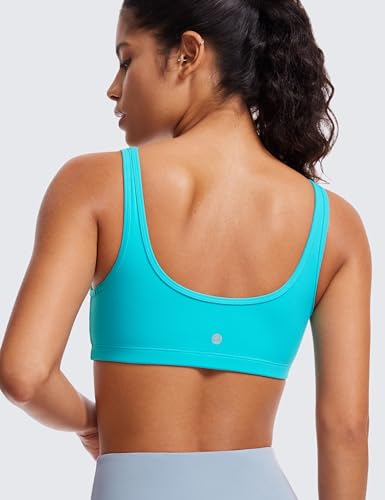 Image of CRZ YOGA Butterluxe Mini Sports Bras | Light Support, Removable Pads, Yoga, Extremely Soft, U Back, Scoop Neck, for Women