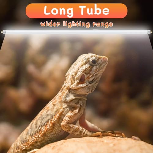 REPTI HOME T5 UVB Light Bulb 10.0, UVB Light Reptile Kit 39W 2Pack, Vivarium Light UVA UVB Lamp Bulb for Tortoise Lizard - Image 3
