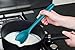 StarPack Basic Silicone Spoon for Cooking - Dishwasher Safe Mixing Spoon for Baking - Rubber Spoon with Heat Resistance up to 480°F - Hygienic Mixing Spoon for Cooking & Serving (Teal Blue)