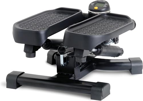 SportPlus Mini Stepper 2 en 1 avec Technique de Commutation brevetée, Stepper à Balancement et à Mouvement Vertical en Un Seul Appareil, jusqu'à 100 kg,...