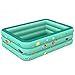 LYYAN Piscine Rectangulaire,Autoportante Gonflable Famille Piscine Baignoire Gonflable pour Douche Bebe Convient À FêTe Aquatique D'éTé Air De Jeux Enfant Exterieur
