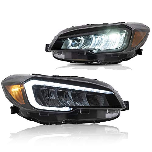 YUANZHENG スバルWRX S4 STI 4代目 ヘッドライト 全LED VAG/VAB型 流れるウインカー 左右2点セット FOR SUBARU WRX LED TAILLIGHTS LAMPS 2013-2016年