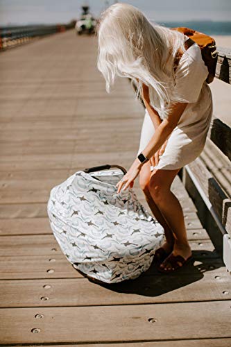 Image of Copper Pearl Nursing Cover for Breastfeeding - Multi-Use Baby Car Seat Canopy, Stroller Shade & Breast Feeding Wrap for Women, Stretchy Breathable Carseat Shawl for Boy or Girl, Kai