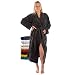 Produktbild RIEMTEX Bademantel Damen und Herren flauschiger Morgenmantel Baumwolle Bamboo & Microfaser Made in Europe (Anthrazit, L)