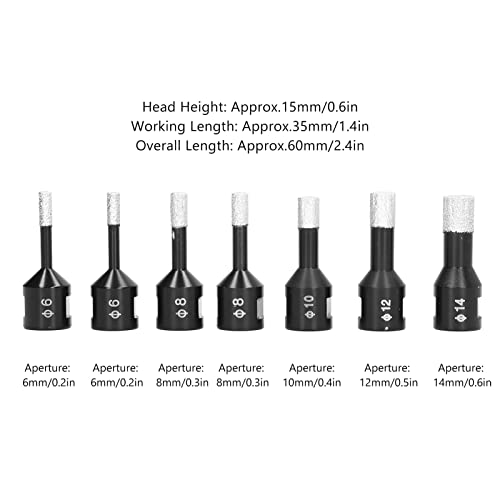 Set de 7 Brocas de Diamante para Mármol y Vidrio miniatura 3
