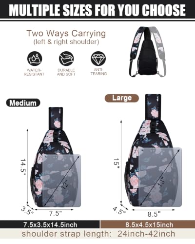 Image of Crossbody Bags for Women Men Trendy Sling Bag Bakpack Casual Chest Bag with Convertible Shoulder Strap steel Stainless Steel Paint
