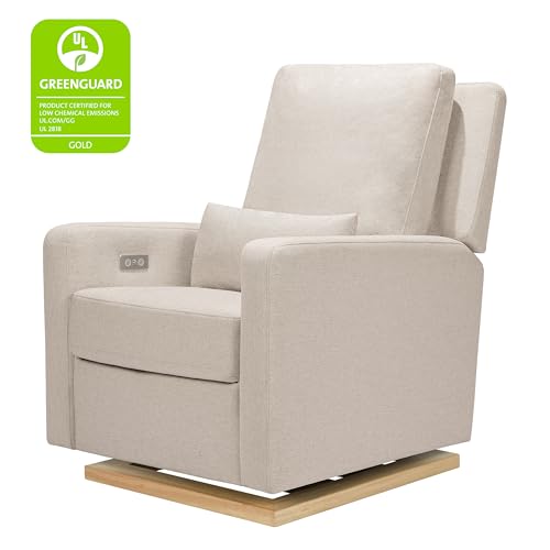 Image of Babyletto Sigi Nursery Recliner /Glider in Performance Beach Eco-Weave