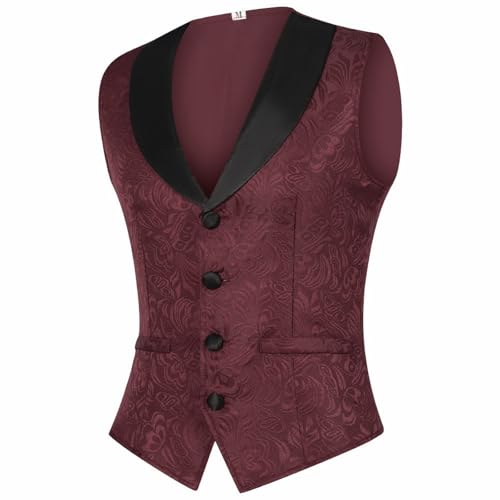 Disfraces de Halloween para hombre chaleco medieval retro vino M