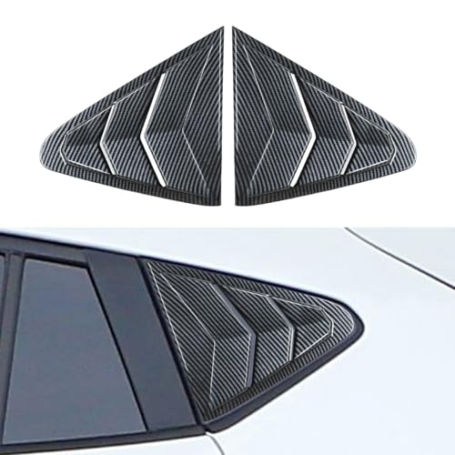 DLOVEG Rear Side Window Louvers Compatible for Subaru Crosstrek Impreza 2024 2025 Accesories for Subaru Crosstrek Impreza 2024 2025 Sport Style Air Vent Cover (Carbon Fiber)